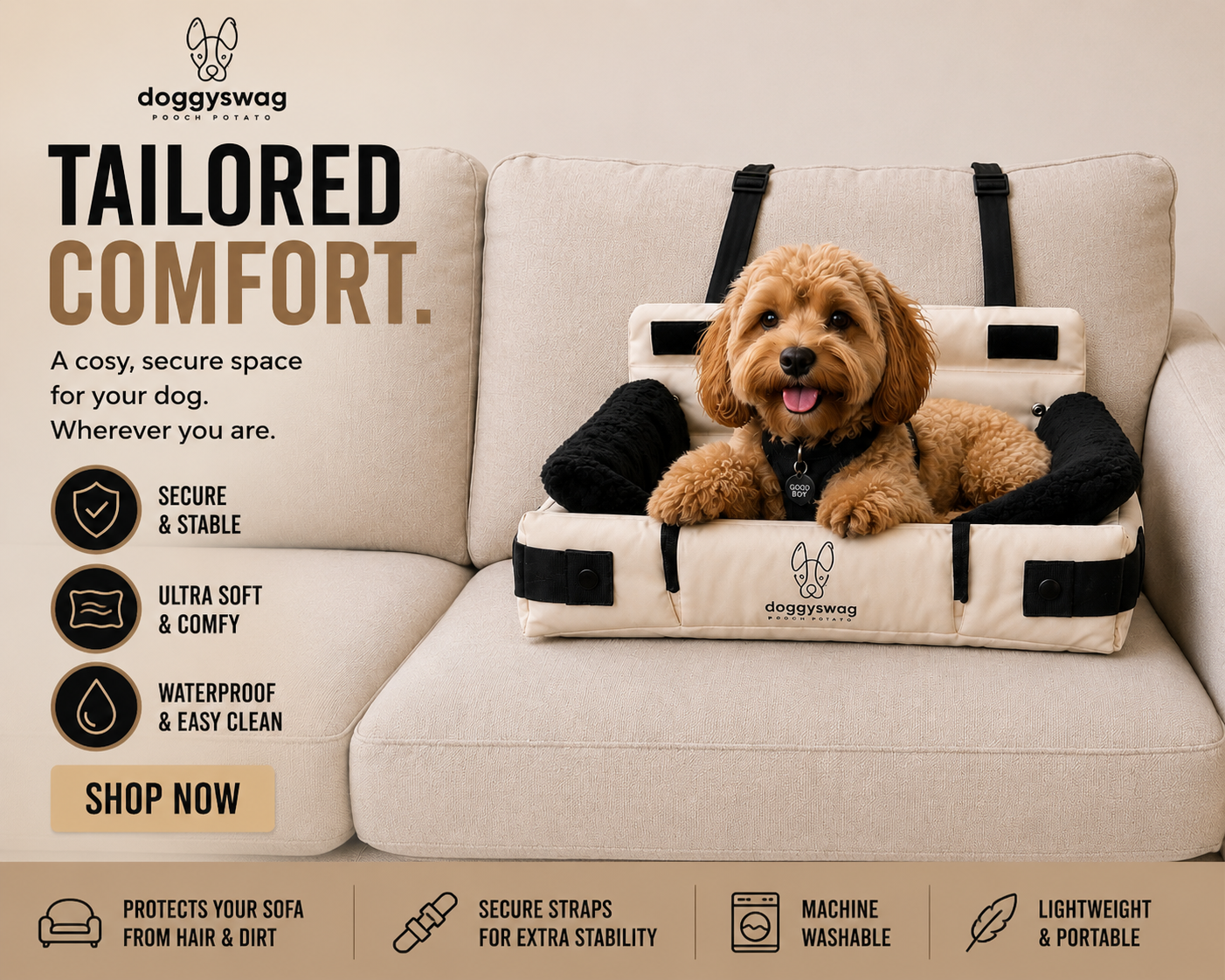 Pooch Potato dog bed